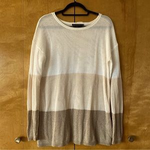 Pendleton Knit Oversized Color Block Sweater